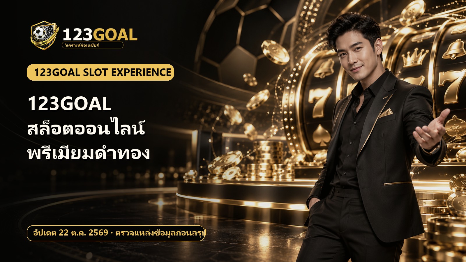 123GOAL สล็อตออนไลน์ พรีเมียมดำทอง
